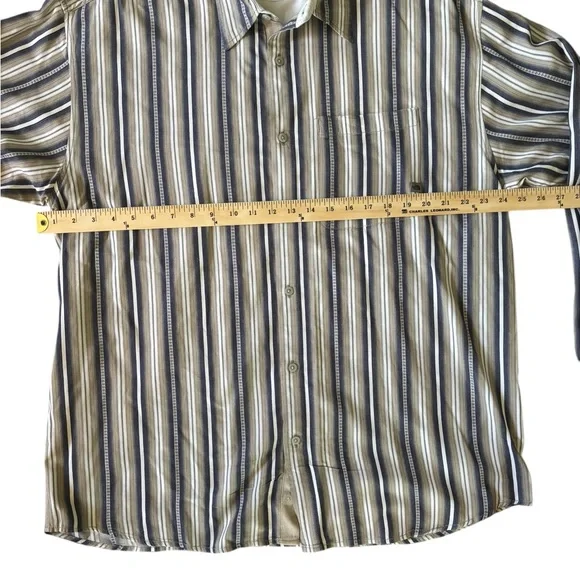 The North Face A5 Series Men’s Gray/Navy/White Button-up Long Sleeve Shirt-XL - Picture 7 of 7